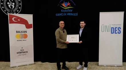 Bölümümüz öğretim üyesi Doç. Dr. Gökhan Arslantürk, "Balkan Düşünce Okulu" etkinliğinde konuşma yapmıştır.